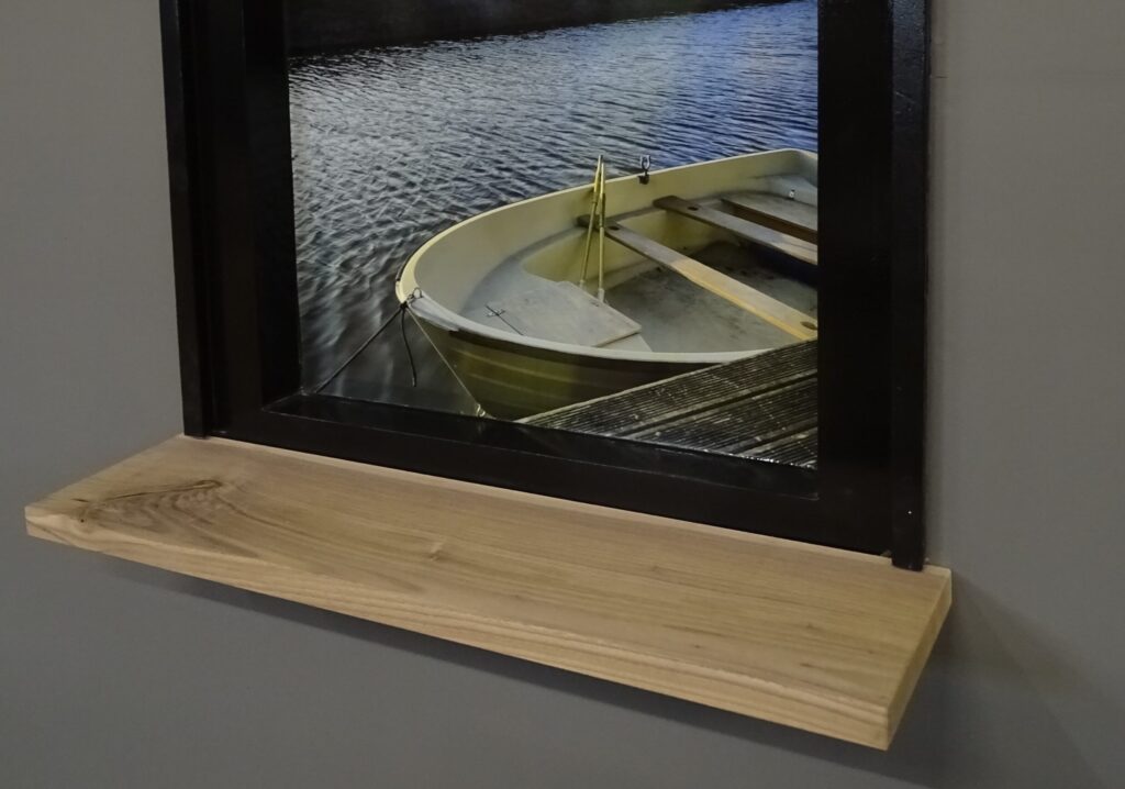 Vensterbank met neus 38mm mat wit FSC 410 x 30 cm diep Vensterbank met neus 38mm mat wit FSC 410 x 30 cm diep